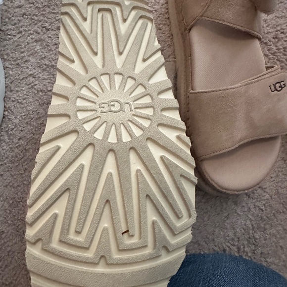 UGG Cream Platform Sandals - Picture 3 of 5